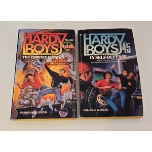 The Hardy Boys Casefiles Books #45 and #66 Franklin W Dixon Mystery Chapter Book